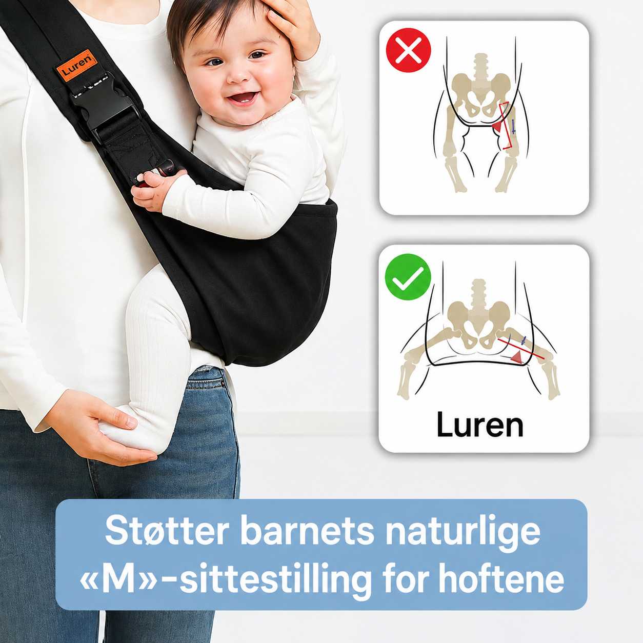Justerbar bärsjal